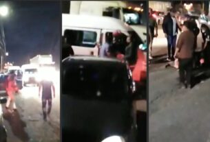 Edomex: Pasajeros golpean a presuntos asaltantes